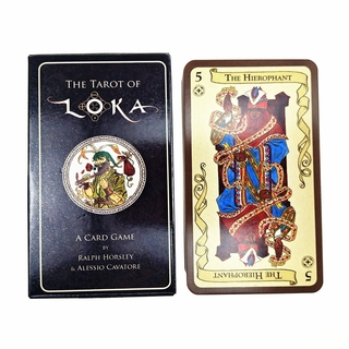 78 hojas Loka Tarot cartas: el Tarot de Loka tarjeta inglés familia juego de cartas slr