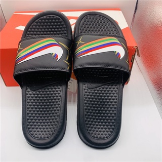 Nike sandalias de los hombres zapatillas Kasut Kasut Selipar Swag mujeres sandalia zapatos de playa chanclas al aire libre transpirable Selipar moda Casual Oversize Kasut Pantai
