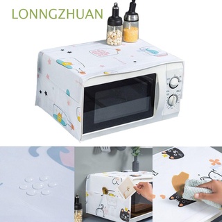 lonngzhuan - bolsa de almacenamiento de tela de dibujos animados con capucha para refrigerador con doble bolsillos, horno de microondas, cubre a prueba de aceite, impermeable, prueba de grasa, accesorios de cocina, cubierta protectora contra el polvo