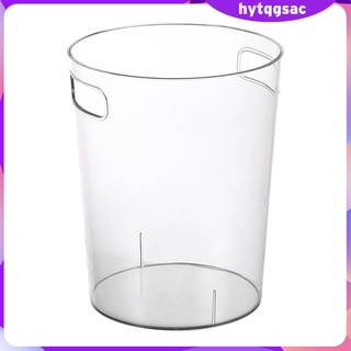 [hytqgsac] Recipiente de basura transparente en casa, oficina, dormitorio, habitación de niños, artículos de barril (1)