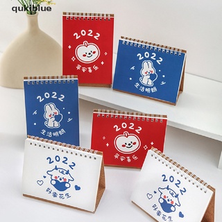 Qukiblue 1PC 2022 Cute Creative Mini Desk Calendar Decoration Stationery School Supplies CL