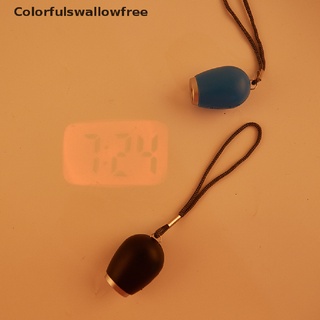 Colorfulswallowfree Portable Digital Projection Alarm Clock Key Chains Mini Projector LED Clock BELLE