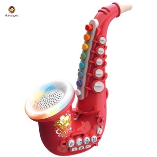 saxophone instrumento musical temprana música educativa juguete de iluminación