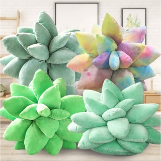 3d felpa suculentas cactus tiro almohada novedad lindo suave planta cojín sofá sala de estar granja decoración del hogar verde amantes regalos