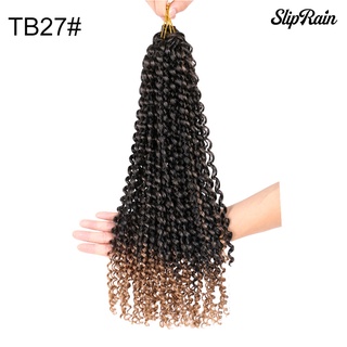 ✉Bboheim 45cm Twist Crochet trenzas onda de agua rizado ondulado peluca extensión de pelo sintético (4)