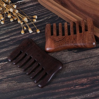 Wbin peine de madera Natural de madera ancha peine de pelo de dientes desenredante peine de cintura de sándalo.