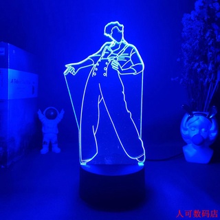 Harry Styles Scroll Singer Luz De Noche Creativa 3DLED Regalo Decoración Lámpara De Mesa Manke Tienda Digital (1)