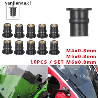 【yanjianaa】 M4/5/6 Rubber WellNut Metric Motorcycle windscreen Well Nut Wellnuts Brass NUTS CL (3)