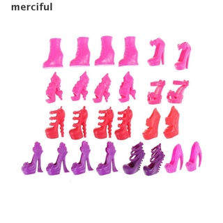 misericordioso 10 pares de accesorios de moda botas de tacón alto zapatos sandalias para muñeca monstruo colorido cl