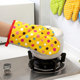 1 pc Kitchen Microwave Oven Mitts Gloves Grill BBQ Baking Glove Cotton Thick Outdoor Bakeware Cooking Tools High Temperature Resistant