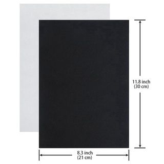 láminas adhesivas negras de fieltro para tela, adhesivo, resistentes al agua, 10 unidades