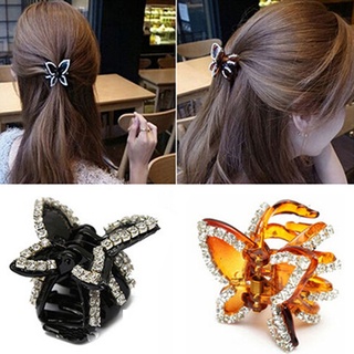 qihiqi moda mujeres colorido brillo lentejuelas mariposa horquilla clips de pelo pasadores