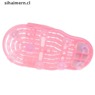 SIHAI 1pc Plastic Remove Dead Skin Massage Slipper Foot Scrubber Bath Shoe with Brush . (6)