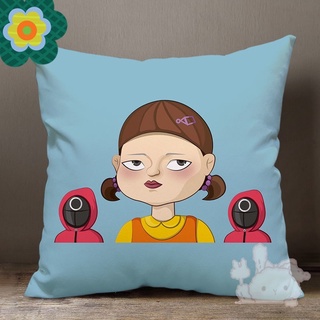 Korean Drama Squid Game Animation Surrounding the Same Pillow to Figure Custom Nap Cushion with Pillow Core Hand-made Gift
