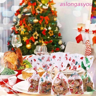 aslongasyou.cl 50 Bolsas De Regalo De Navidad Para Galletas , Celofán , Plástico , Dulces