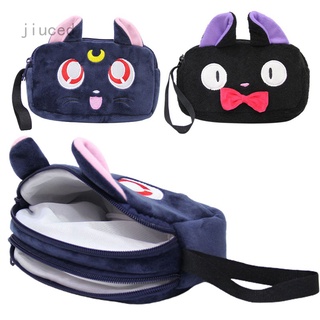 Jiuced Keshieng Sailor Moon gato Luna felpa cordón cosmético bolsa bolsa de regalo para niños