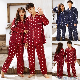 Más el tamaño M-5XL cómodo hombres mujeres Unisex Baju Tidur seda satén pijamas conjunto de manga larga pijamas masculino femenino ropa de dormir ropa de dormir para pareja