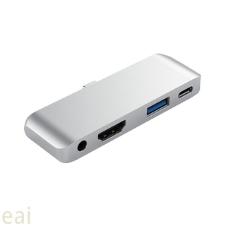 Adaptador Tipo c A USB Tablet compatible Con HDMI PD 3.5 Mm Puerto De Audio Hub De Repuesto Para iPad Pro 2018 (1)