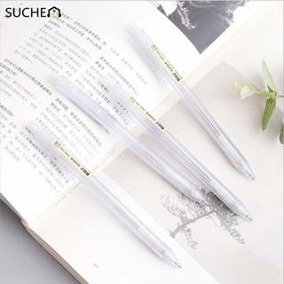 suchenn simple lápiz mecánico 0.5/0.7mm papelería suministros escolares 2b transparente esmerilado estudiante japonés