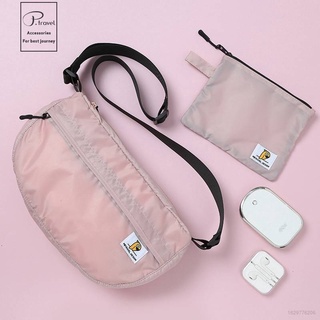 p.travel mujeres bolso de hombro bolsa de lona moda mini teléfono celular bolsa con cremallera coreano crossbody bolso