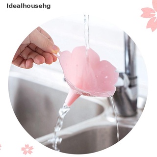 [Idealhousehg] 2pcs/set Kitchen Cherry Blossom Style Funnels Oil Condiments Liquid Dispenser Hot Sale