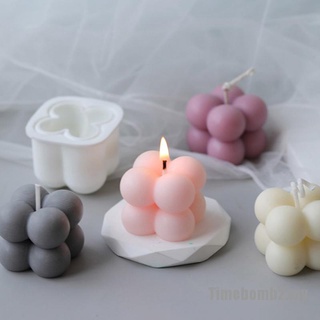 [TIME2] Molde de velas de silicona DIY velas molde aromaterapia yeso vela 3D hecho a mano