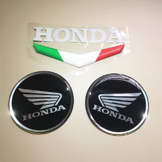 * Listo STOCK * 3D Gel Motocicleta Pegatinas Tanque De Combustible Logotipo Emblemas Para Honda Parabrisas Decoración (1)
