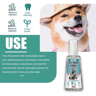 [Weteasd] desodorante oral para mascotas de tipo anguito, grande y pequeño, 30/60 ml (3)
