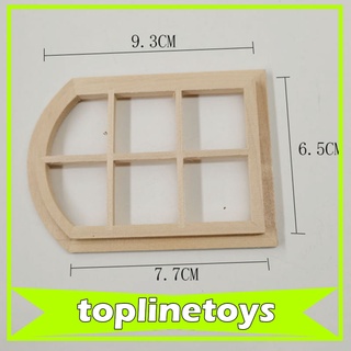 [toptoys] Casa De muñecas 1: 12 con 6 rejillas De marcos De marco De ventanas Modelo juguete para el hogar Ornamento para el hogar
