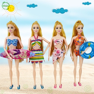 CF 1PC Moda Muñeca Traje De Baño Bikini Niña Verano Trajes Accesorios De Playa Ropa Para Barbie Juguetes De