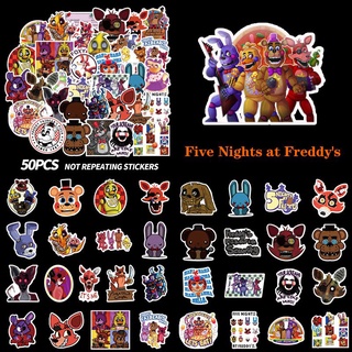 50pcs set Five Nights at Freddy's Stickers FNAF Game DIY Imposter Decals Waterproof