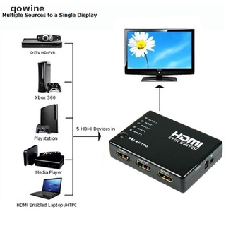 Qowine 3 Or 5 Ports HDMI Splitter Switch Selector Switcher Hub+Remote 1080p For HDTV PC CL
