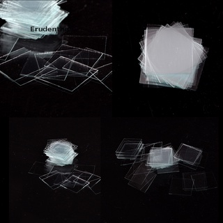 erudenthg 100 piezas de cristal micro cubierta slips 18x18mm - microscopio slide covers *venta caliente