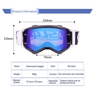 Gafas De Motocross gafas De Motocross/Motocicleta/gafas De Atv/Bicicleta/Lentes transparentes (5)