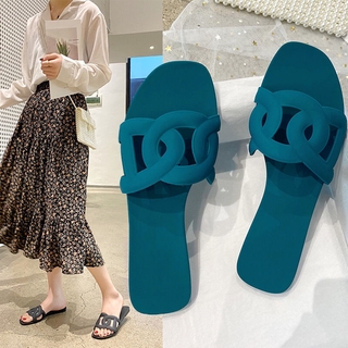 Mujer zapatos zapatillas al aire libre fruta jalea 2020 verano moda sandalias planas