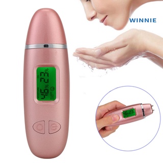 [winnie] portátil lcd pantalla sensor de piel probador de humedad cara agua aceite analizador monitor