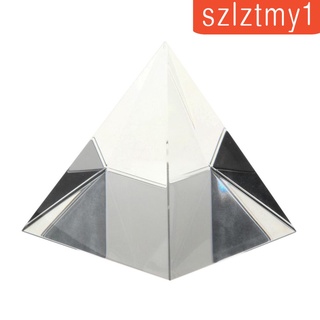 [caliente!] 70mm K9 Artificial cristal pirámide prisma decoración del hogar adorno ciencia