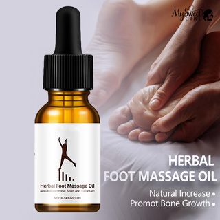 mysweetgirl 10ml masaje de pies hueso crecimiento altura aumento cuidado de la piel aceite esencial de hierbas