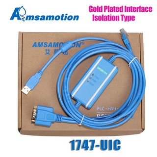 Cable De descarga 1747-uic compatible con Allen Slc Series 1747-Pic Usb a Rs232/ Dh-485 convertidor De interfaz Usb-1747-Pic (4)