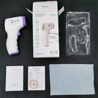 Termometro infravermelho digital, dispositivo eletronico com laser para medicao de temperatura corporal e febre pela testa, sem (2)