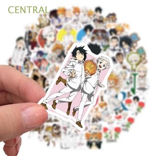 CENTRAL Kids Gift Decorative Stickers Cartoon Car Stickers The Promised Neverland Norman Waterproof 50Pcs Guitar Suitcase Graffiti Stickers Bohemi Anime Stickers
