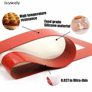 ivywoly - alfombrilla de silicona antiadherente para hornear macaron, resistente al calor, bandeja cl