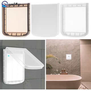 URIFY Transparent Socket Protector 86 type Electric Plug Cover Switch protection box Splash Box Waterproof Bathroom Supplies Power Outlet Sockets/Multicolor