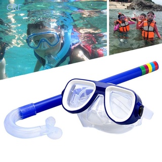 CRE niños niños Snorkel Set de buceo máscara de buceo gafas de natación gafas con Snorkels secos tubo equipo de buceo