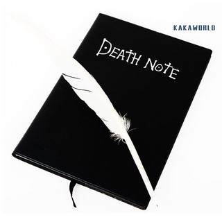 kw_ cuaderno con pluma pluma de dibujos animados cómics anime death book