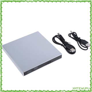 USB2.0 DVD Burner External DVD Reader CD ROM Player Optical Drive Silver