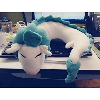 Xertp teacheyB Anime espíritu Away dragón blanco Haku lindo muñeca juguete figura almohada cuello en forma de U (3)