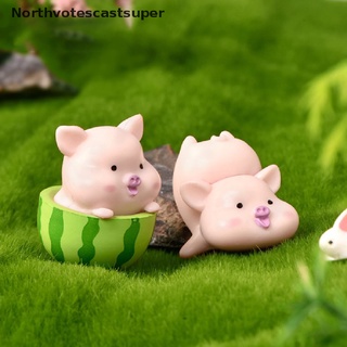 northvotescastsuper 7 unids/set de dibujos animados de cerdo animal muñeca juguete modelo estatua figura adorno miniaturas nvcs