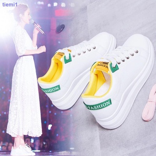 Nuevos zapatos blancos 2021 Para mujer versión Coreana con suela gruesa Para estudiantes/chicas/calzado de calle