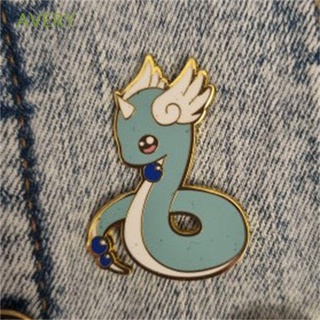 AVERY Badge Gift Pokemonnn Pins Accessories Jewelry Pins Dragonair Enamel Pins Fans Collectible Cartoon Badge Special Bags Uniform Acessories Souvenir Collection Badge Jewelry Cartoon Brooch